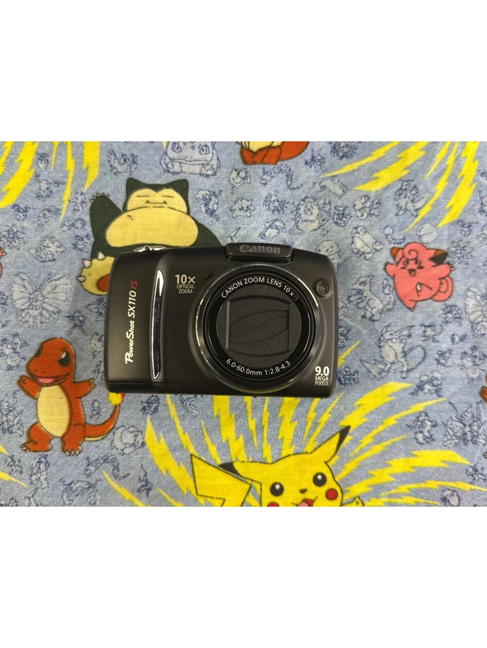 Canon PowerShot SX110 IS Digital Camera 10x Zoom 9.0MP Black - Complete Tested
